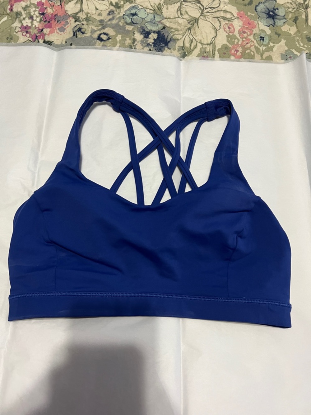 Luluemon Strappy Back Sports Bra - Royal Blue